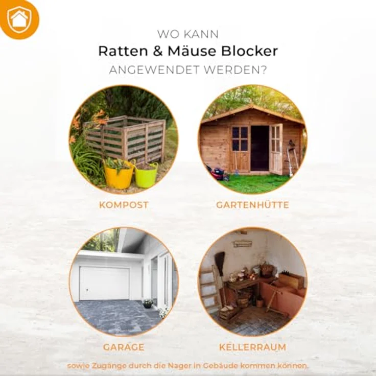 Protect Home Ratten und Mäuse Blocker, giftfreies Pulver zur Vertreibung von Nagern, 300 g – Bild 3