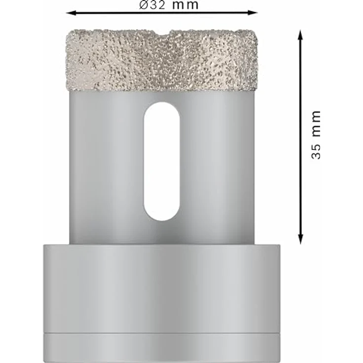 BOSCH Pro Core Cutter dry, Diamanttrockenbohrer Ø 32 mm, X-Lock, für harte Fliesen und Stein, 32 x 35 mm – Bild 3