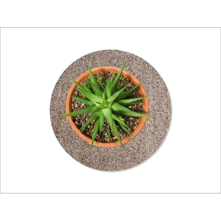 Keilbach Designprodukte Blumentopfuntersetzer flora-m Ø 34 cm, wasserdichter PVC-Rücken, 9 mm dick, in 7 attraktiven Farben