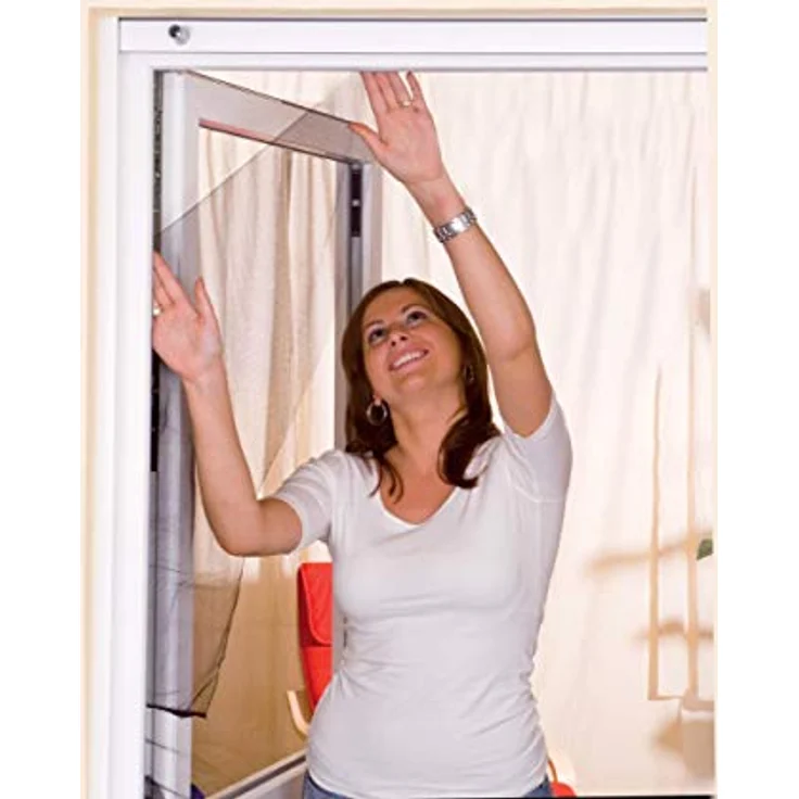 easy life Fliegengitter Insektenschutzgitter für Fenster 110 x 130 cm Anthrazit – Bild 3