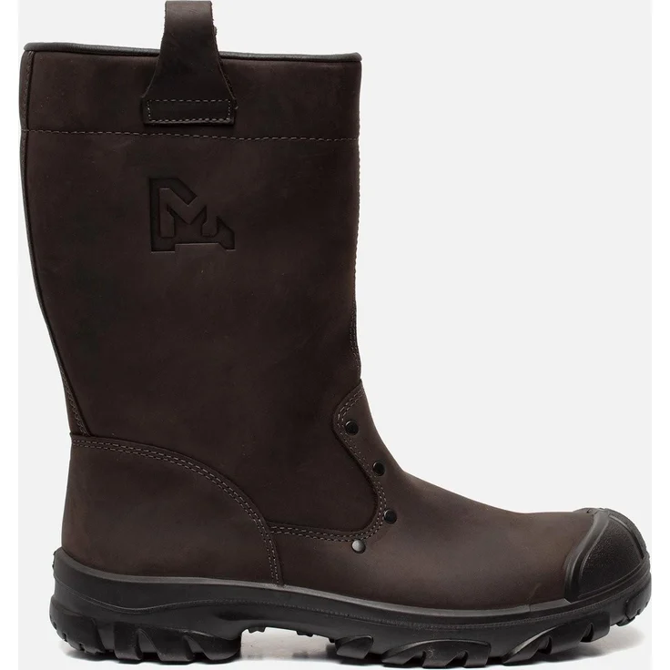 Emma Safety Footwear MENDOZA, S3 Sicherheitsschuhe aus geöltem Nubukleder, braun, Größe 42 mit Stahlkappe und antimikrobieller Fütterung