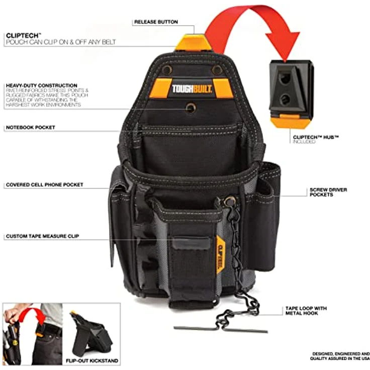 TOUGHBUILT TOU-CT-34 Kleine Elektrikertasche – Bild 3