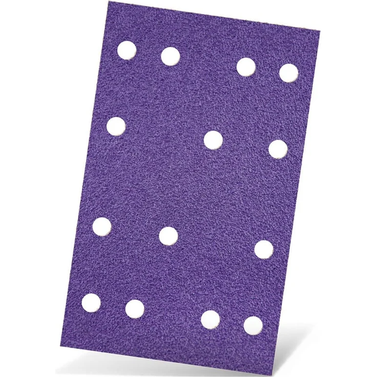 MENZER Titanium HD Klett-Schleifblätter, 133 x 80 mm, Keramik-Mix, 14-Loch, für Schwingschleifer, sehr fein K1000 (50 Stk.)