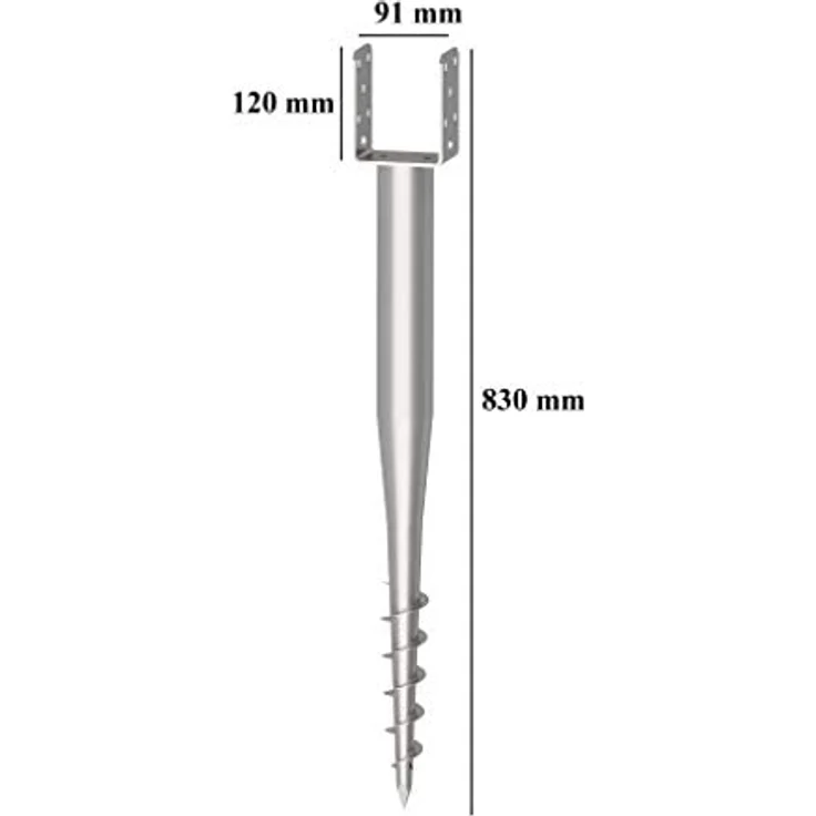Krinner Bodendübel U-Fix 91 830 mm – Bild 2