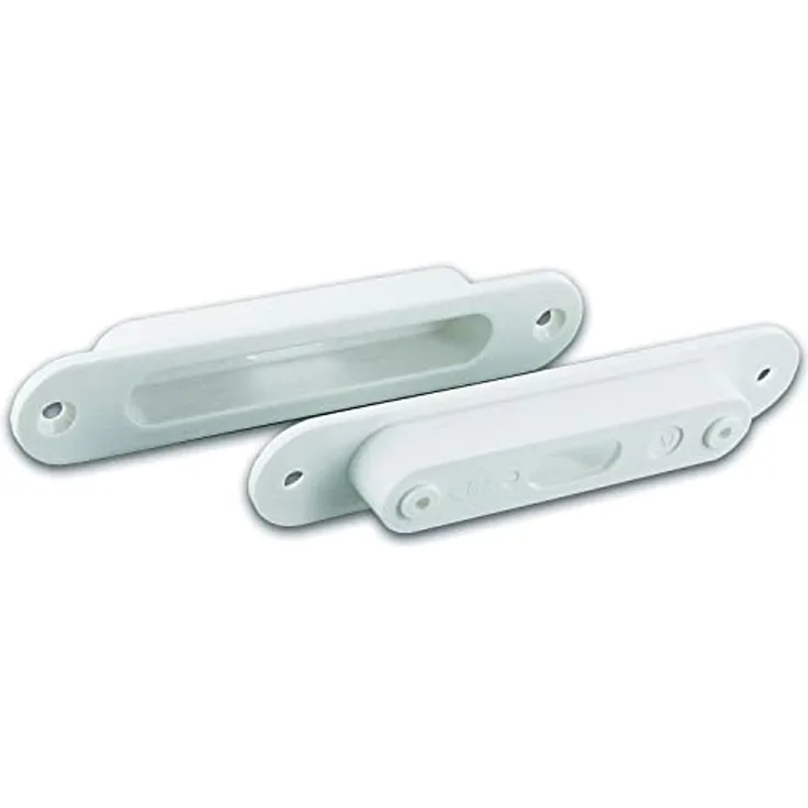 EFF-EFF 10271-6-10 Effeff Montagehalter Einbauwannen, Montagehilfe für Einlass-Reedkontakt Kunststoff weiß 10360-6, Silber, 94 x 18 x 12,5 mm