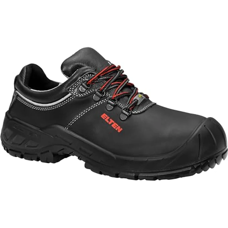 ELTEN RENZO Low ESD S3 Sicherheitsschuh, rindleder, ESD-fähig, atmungsaktives Textilfutter, grobstollige PU/PU Sohle – Bild 1