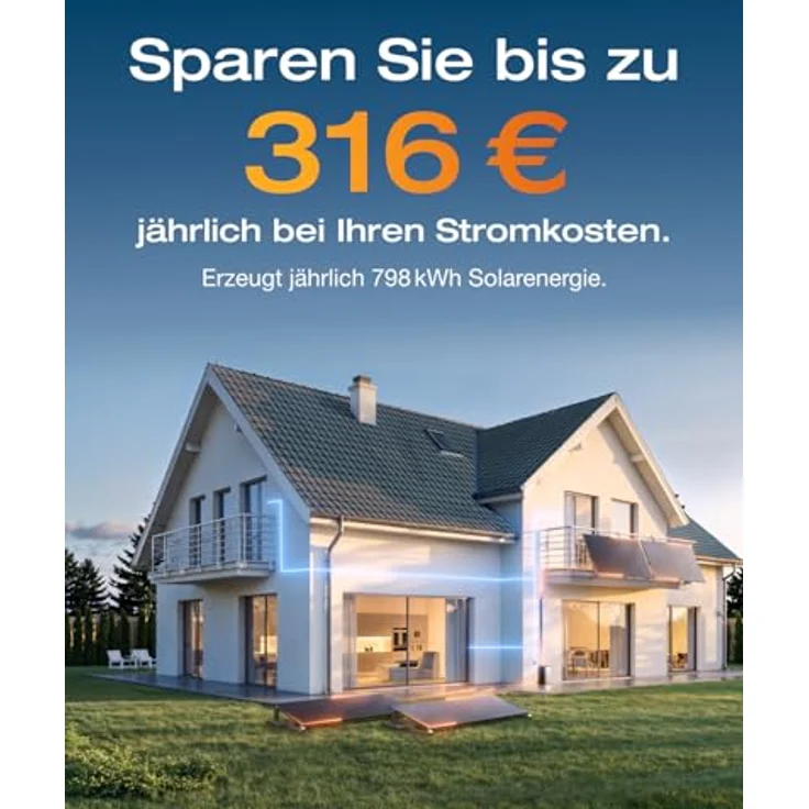 EcoFlow STREAM Ultra 1,92 kWh Balkonkraftwerk mit Batteriespeicher, 2 × 400 W Solarpanels, 2800 W Solareingang (4 MPPT) – Bild 7