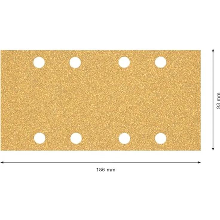 Expert C470 Schleifpapier mit 8 Löchern für Schwingschleifer, 93 x 186 mm, G 40, 50-tlg. - Preisvergleich – Bild 4