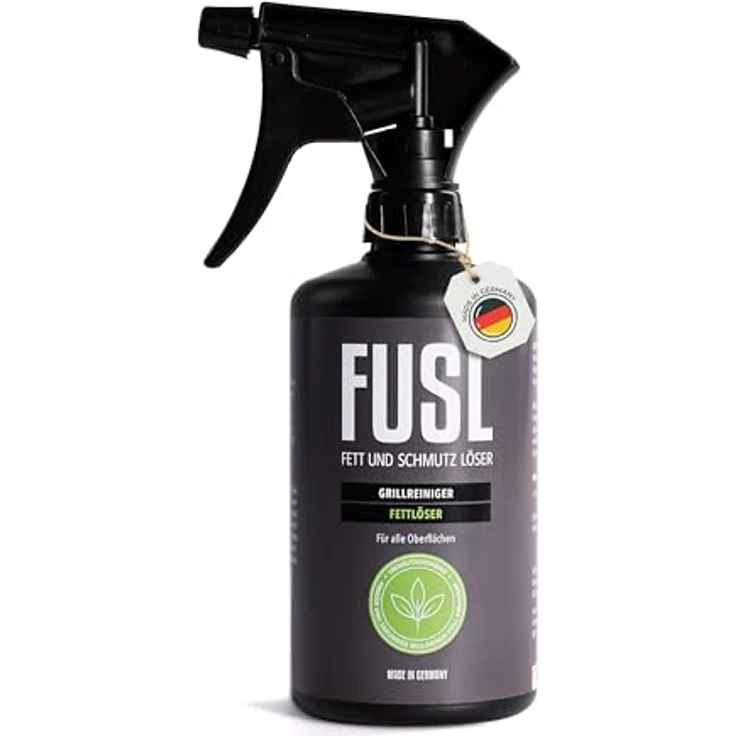 FUSL Fettlöser – Hochaktiver Grillreiniger für starke Fettentfernung, vielseitig einsetzbar auf Edelstahl, Aluminium und Kunststoff, 500ml – Bild 1