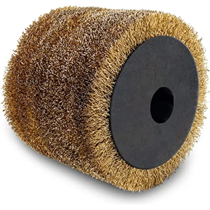 Scheppach Metalldrahtbürste MRS1300, 100mm Breite - 120mmØ, Walze für Holz, Stein & Metall, geeignet zum Schleifen & Abisolieren – Bild 1