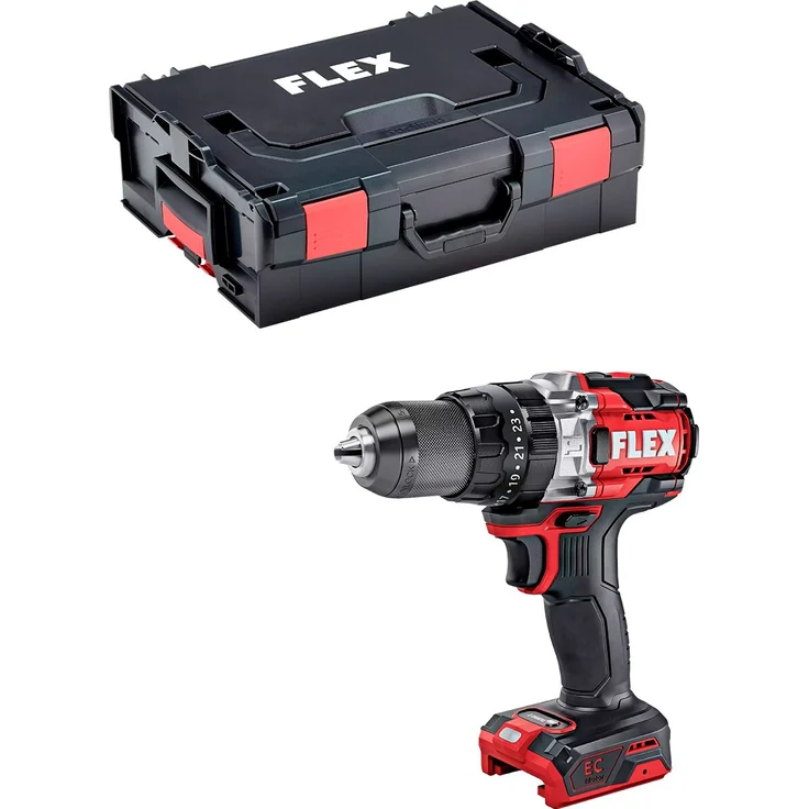 FLEX Akku-Schlagbohrschrauber PD 2G 18.0-EC HD, 158 Nm, 2-Gang, mit L-BOXX, bürstenloser Motor, Anti-Kickback, Turbo-Modus, ergonomischer Griff