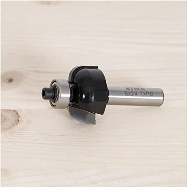 STIER Hohlkehlfräser mit Kugellager HM (HW), Ø 24,7 mm, Schaft Ø 8 mm – Bild 4