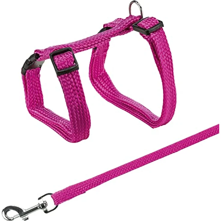 Trixie 4185 Katzengeschirr mit Leine, Nylon, 22–42 cm/10 mm, 1,25 m – Bild 2