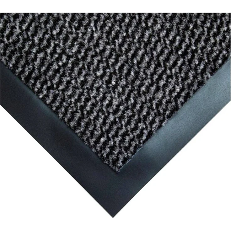 COBA Europe VP010607C Schmutzfangmatte Vyna-Plush, Schwarz/Grau, rutschhemmend, UV-resistent, 900 mm breit, Meterware