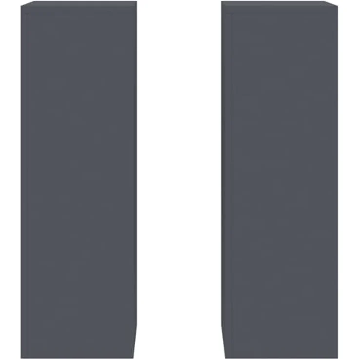 vidaXL Blumenständer Pflanzenständer Set von 2 Anthrazit Kaltgewalzter Stahl (2 St) - Modernes Design, kaltgewalzter Stahl, wetterfest – Bild 6