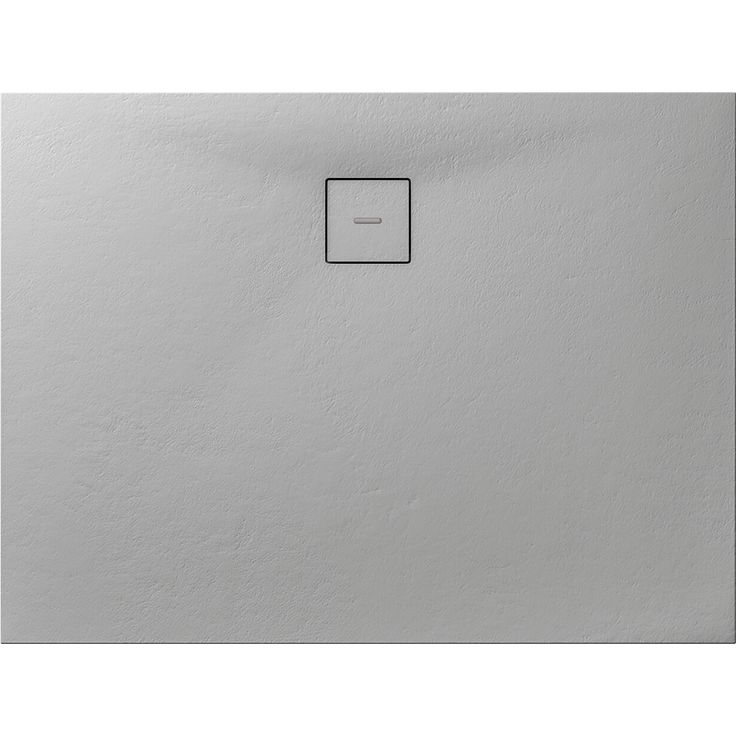 Breuer Duschwanne 'Modern Line Steinoptik' Mineralguss steingrau 100 x 120 x 4 cm, hautsympathisches Natursteinmaterial, lichtechte Gelcoat-Oberfläche