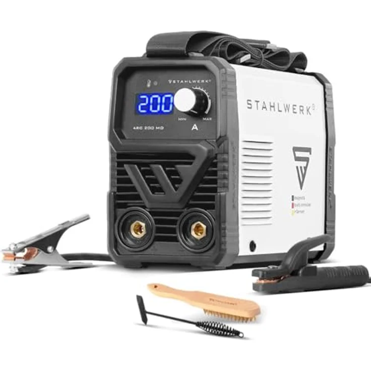 STAHLWERK ARC 200 MD, Inverter Elektrodenschweißgerät 200 A MMA E Hand Lift TIG, langlebig und leistungsstark – Bild 1