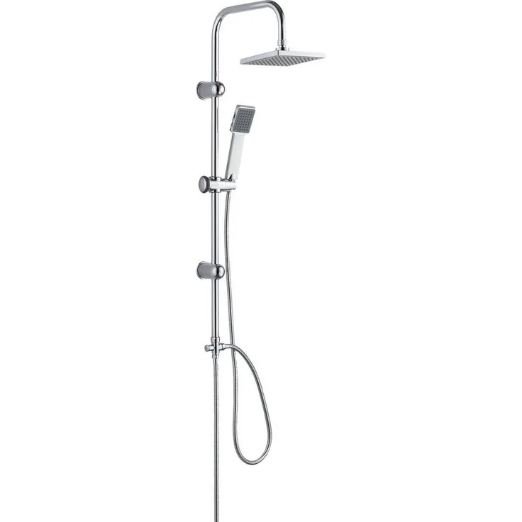 Eisl Duschsystem EASY ENERGIE, Höhe 103,3 cm, Regendusche und Handbrause, Edelstahl, silber