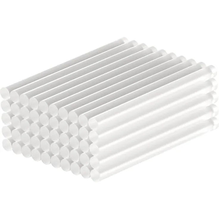 goobay Heißklebepistole Sticks 11x200 mm, 50 Stück, schnelltrocknend, transparent, für Modellbau und Bastelprojekte - 77853