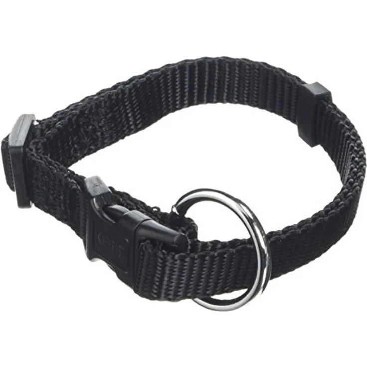 Kerbl Miami Halsband, schwarz 10 mm, verstellbar 20-35 cm