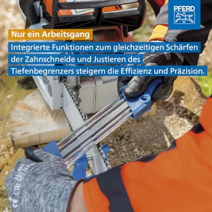 PFERD 18600742 Chain Sharp CS-X Kettensägeschärfgerät, Feilen-ø 3,2 mm ? Kettenteilung 1-4 Inch Low Profile – Bild 4