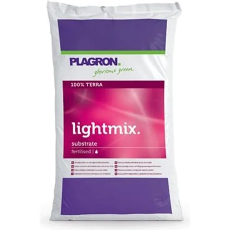 Plagron Lightmix 25L, hochwertige Pflanzenerde für optimales Wurzelwachstum