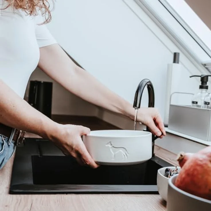 Hunter Tierbedarf Futternapf Keramik-Napf Osby weiß, pflegeleicht und spülmaschinengeeignet, Lebensmittelecht – Bild 6