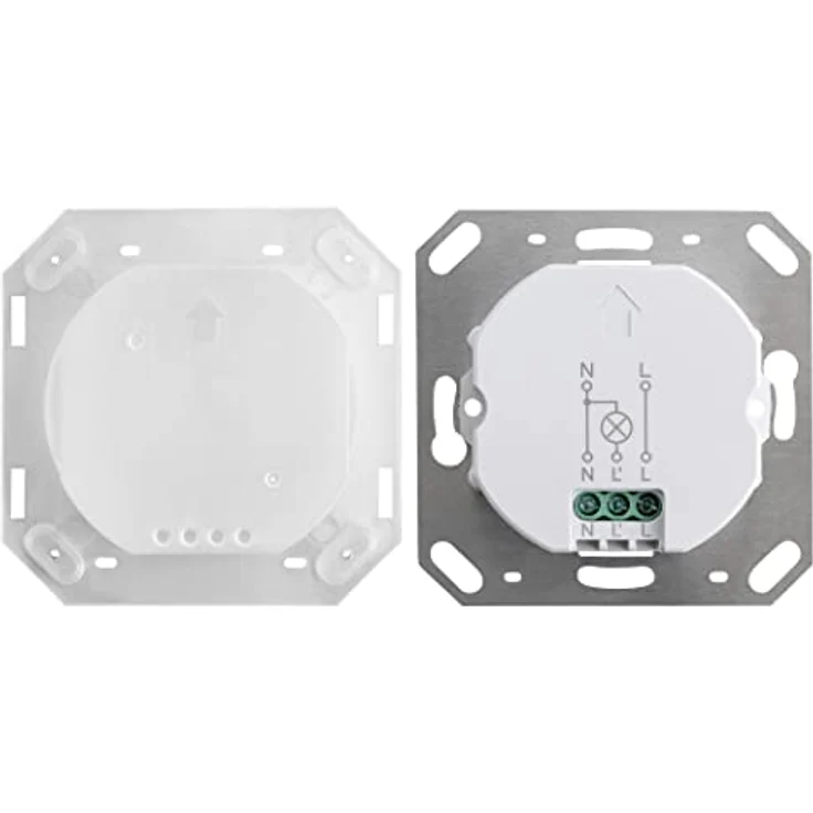 SEBSON Bewegungsmelder Außen IP65 - Unterputz, LED geeignet, Wand Montage, IR Bewegungssensor programmierbar - Einbau 53x53x23mm - Sensor 10m/ 190°, 3-Draht – Bild 3