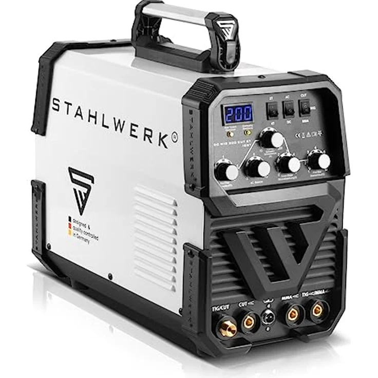 Stahlwerk AC/DC WIG 200 Plasma ST IGBT - Kombi 200 A WIG + MMA Schweißgerät mit 50 A Plasmaschneider (1003) – Bild 2