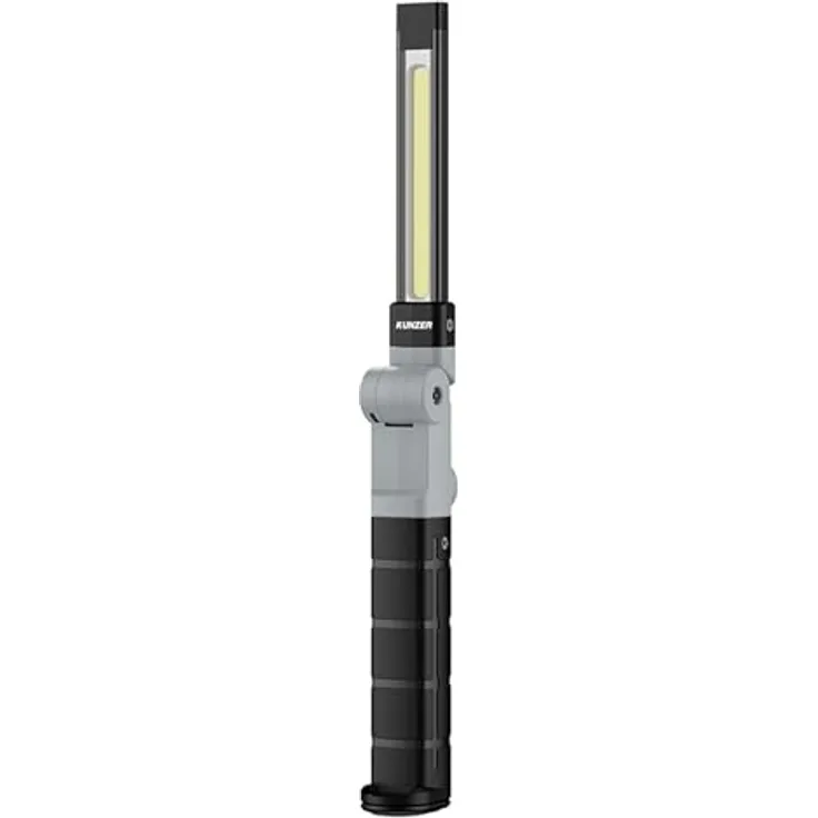 KUNZER PL-071 Arbeitslampe kompakt - COB-Technik - 180° Werkstatt-Taschen-Leuchte, 300 lm Lichtstärke, 7,5 h Leuchtdauer