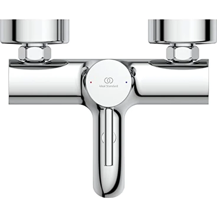 Ideal Standard Badearmatur Ceraline AP, Wand-Duscharmatur mit verchromter Oberfläche und manuellem Temperaturregler – Bild 2