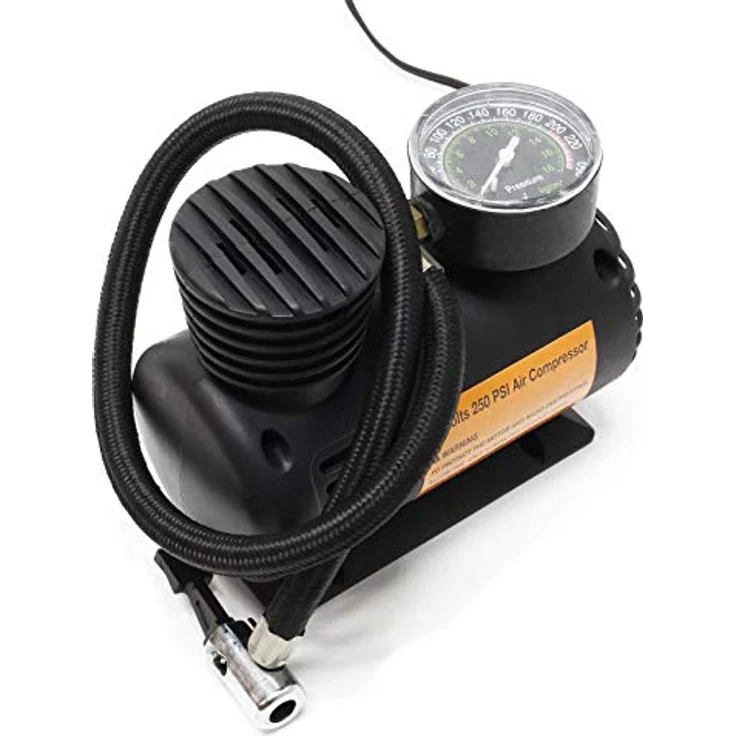 Mini Kompressor 12V 17bar 250PSI Druckluft Luftkompressor Luftpumpe Zigarettenanzünder Elektrisch – Bild 2