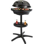 ProfiCook® PC BQS 1303 Elektrogrill, 2400W, rauchfrei, 2in1 Tisch-/Standgrill mit Temperaturanzeige, Aluminium-Grillplatte für Indoor & Outdoor, einfache Reinigung