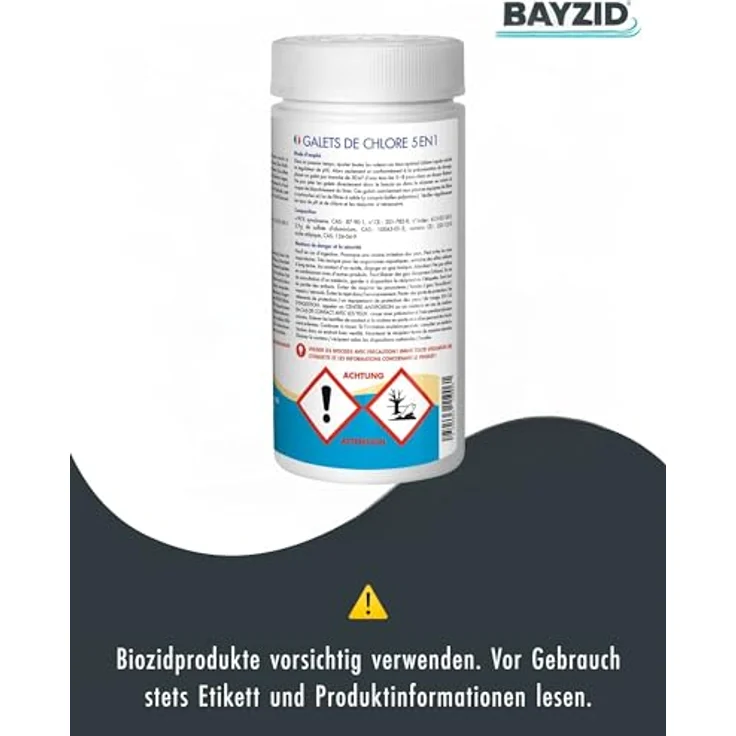 1 x 1 kg BAYZID Multitabs 200g 5in1 für Pools – Bild 6