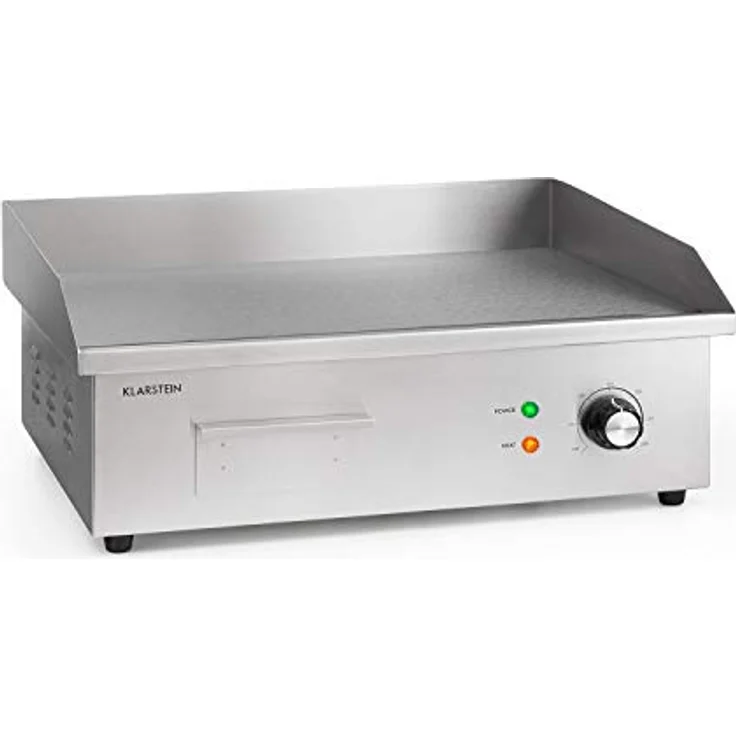 Klarstein Grillmeile 3000R Elektrogrill 3000W Platte 54,5x35cm geriffelt Glatte Grillfläche – Bild 2