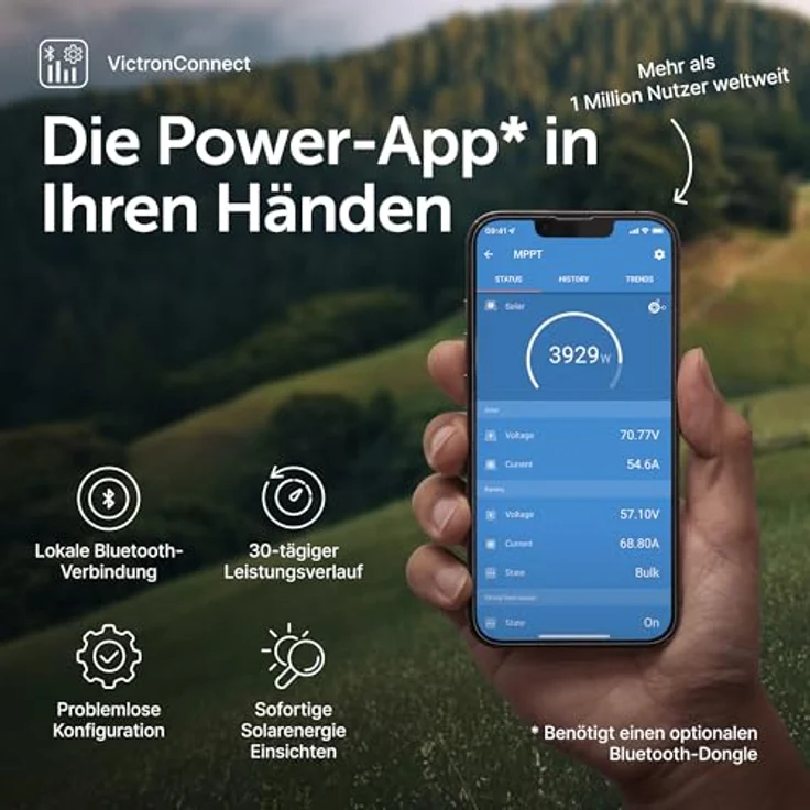 Victron Energy BlueSolar 250/100 VE.Can, MPPT Solarladeregler mit 100A, flexibel für 12/24/48V, hochwirksam und programmierbar – Bild 8