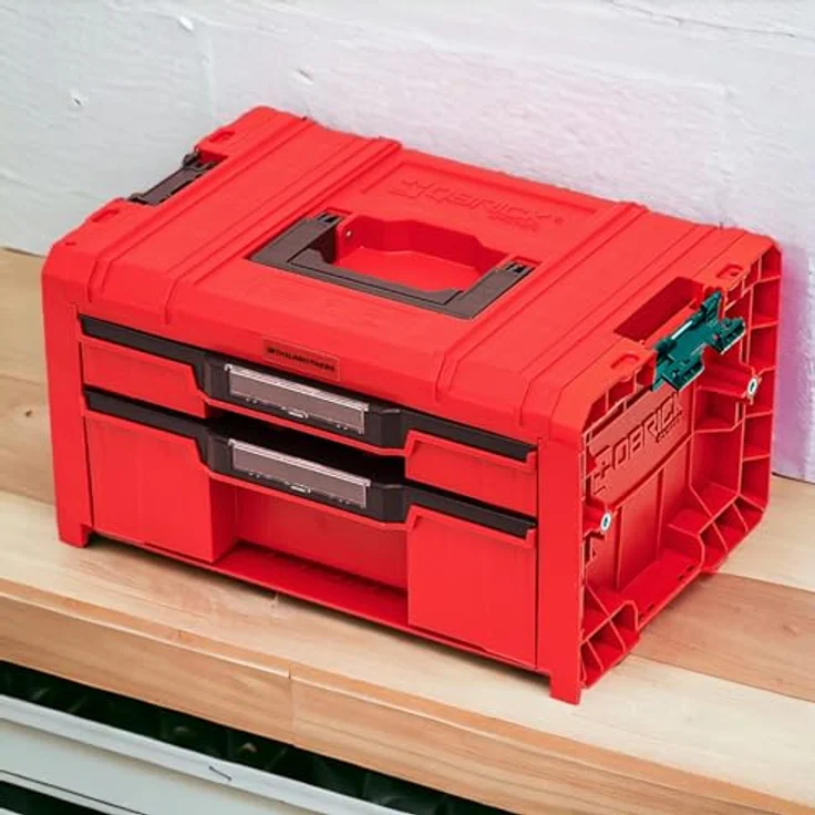 Toolbrothers Werkzeugkoffer RHINO L Drawer 2 ULTRA Organize+ mit 2 Schubläden und Boxen IP54, ultrabeständig, schwarz – Bild 9