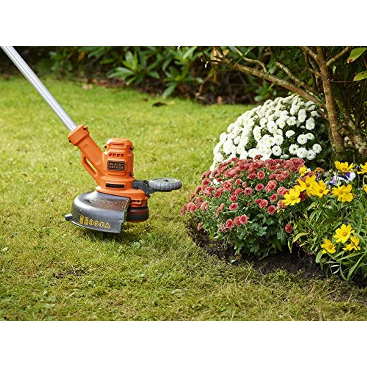 Black + Decker Elektro-Rasentrimmer--kantenschneider (550W, 30 cm Schnittbreite, E-Drive, AFS automatische Fadenverlängerung, werkzeuglos umstellen von Trimmen auf Kantenschneiden) – Bild 4