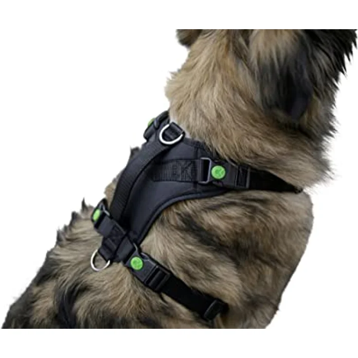 Hundegeschirr Pulsive, schwarz, 50-62cm, 56-74cm – Bild 3