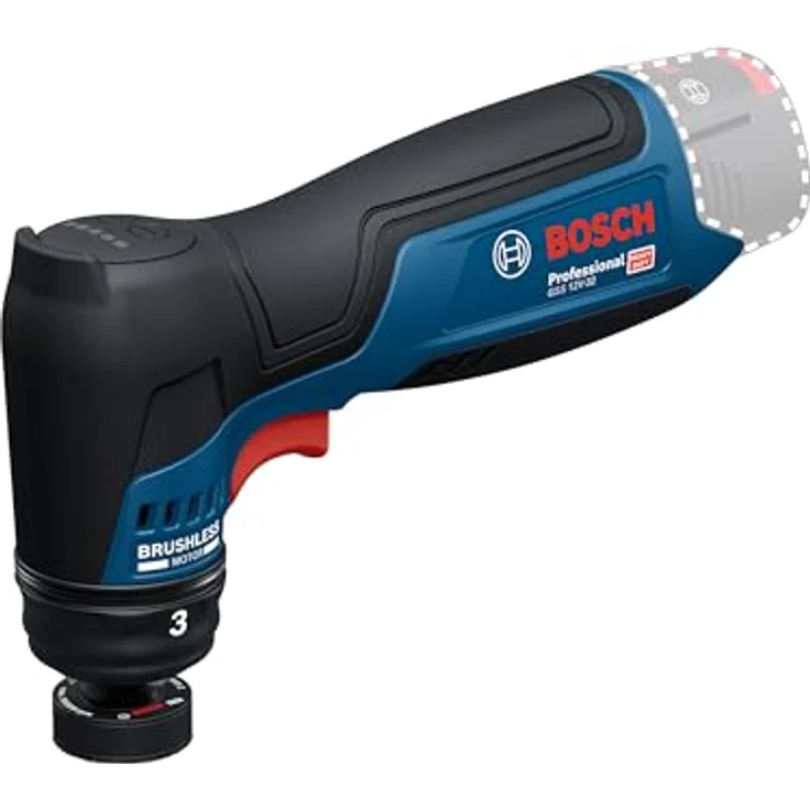 Bosch Professional GSS 12V-32 (C), Akku-Schwingschleifer solo mit bürstenlosem Motor und variabler Drehzahl – Bild 1