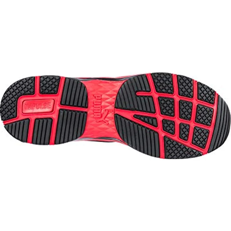PUMA Safety FUSE MOTION 2.0 LOW Arbeitsschuh, mit IMPULSE.FOAM® Zwischensohle, hitzebeständiger Gummilaufsohle, FUSE.TEC® Elementen und Schnellschnür-System, rot – Bild 3