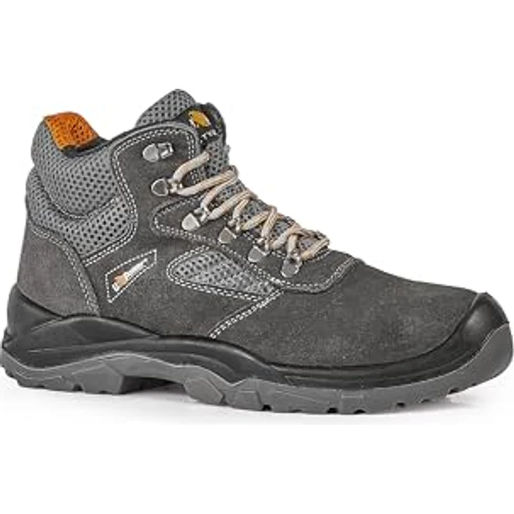U-Power Sicherheitsstiefel STYLE & BOB REAL S1P FO SR, Veloursleder, rutschhemmende PU/PU-Sohle, Größe 42, grau – Bild 2