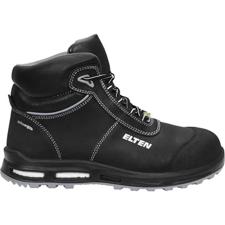 Elten REACTION XXT Mid ESD S3, Sicherheitshochschuhe aus strapazierfähigem Rindsleder, schwarz, Schuhgröße: 37 (UK 4.5) – Bild 2