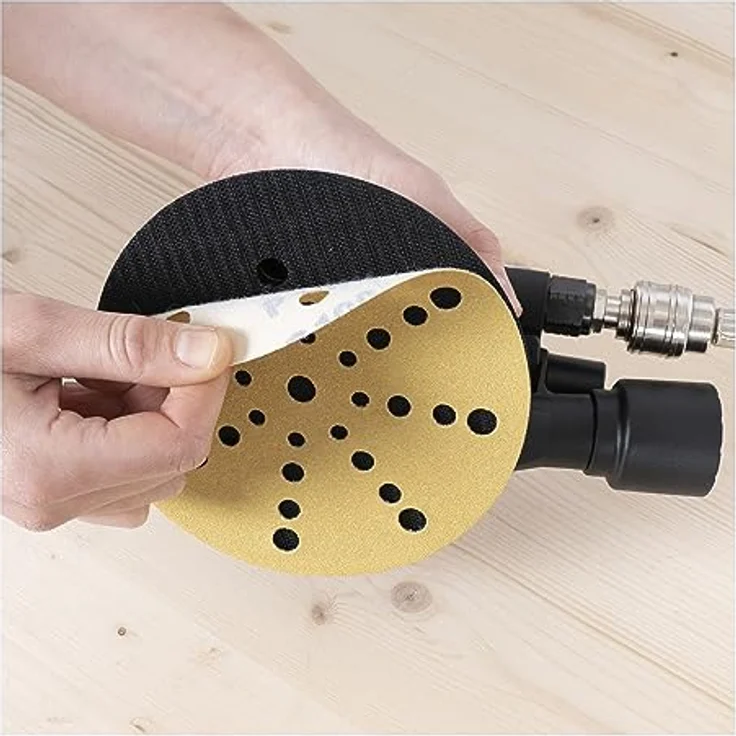 STIER Schleifscheiben Universal D150 / P240 / 50 Stk. / 16-Loch, erhöhte Standzeiten, hohe Schneidleistung, universal einsetzbar, made in Germany – Bild 5