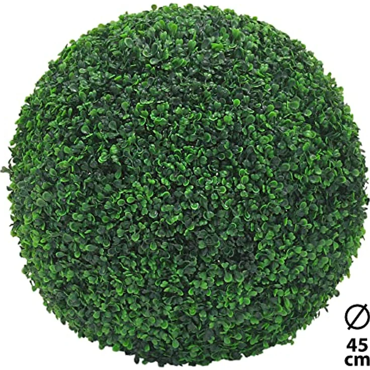 Deko Buchsbaum 45 cm Künstlich Buchsbaumkugel Kugel Künstliche Pflanzen Pflanze Buchskugel Kunstpflanze Buchskugel Decovego – Bild 2