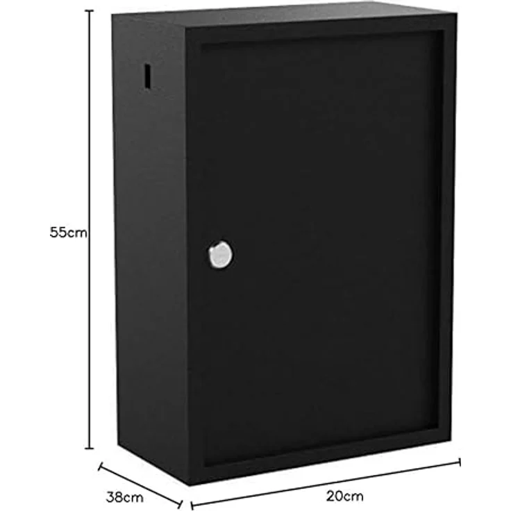 Pavo 8047239 Deluxe Schlüssel-Kasten-Schrank-Tresor, 300 Haken mit seitlichem Schlüsseleinwurf, dunkelgrau – Bild 3
