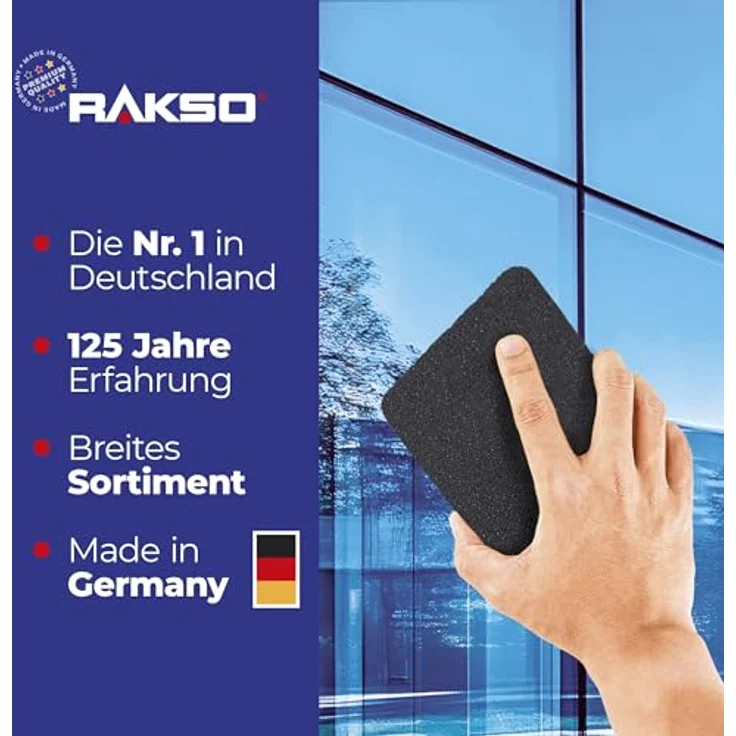 Rakso Edelstahlschwamm GLAS Intensiv-Reiniger B.10xL.12cm... – Bild 6