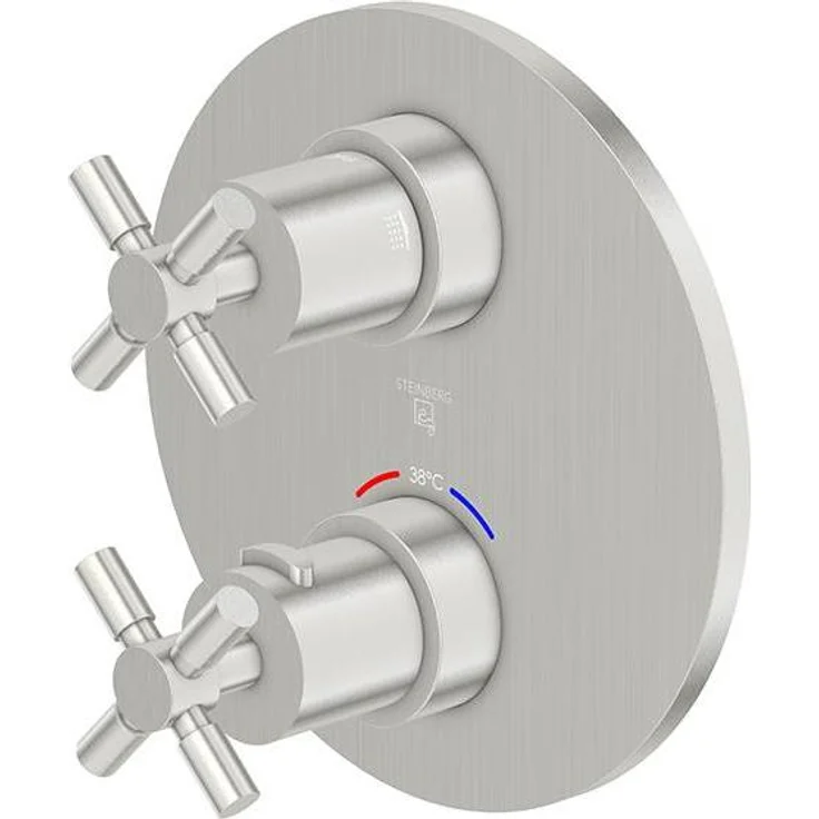 Steinberg Serie 250, Dusch-/Wannenarmatur mit Thermostat und 2-Wege-Umschalter, Unterputz, verchromt