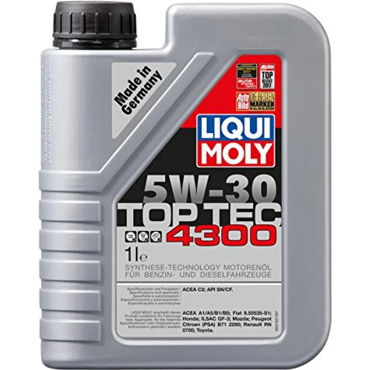 LIQUI MOLY Top Tec 4300 5W-30 | 1 L | Synthesetechnologie Motoröl | Art.-Nr.: 3740 – Bild 1