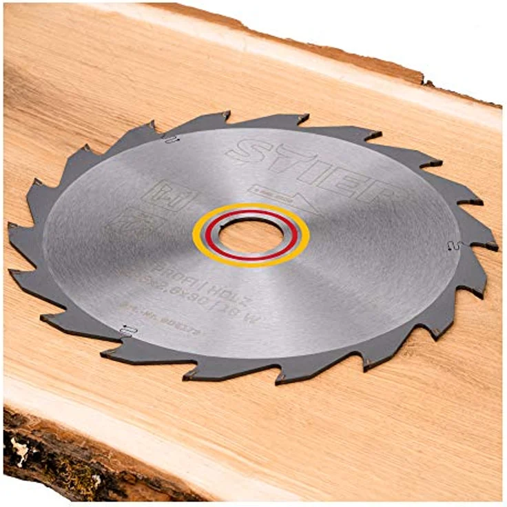 STIER Profi Kreissägeblatt, für Tischkreissägen, Holz, 225x2,6x30, 18 Wechselzähne, gehärtet, 28° Spanwinkel – Bild 2